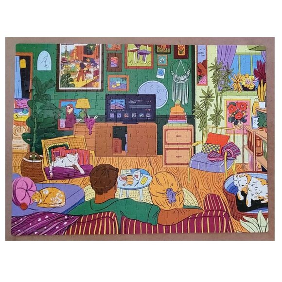 MOVIEFLIX AND CHILL by SpinMaster JIGSAW PUZZLE 500 pieces - Picture 2 of 6